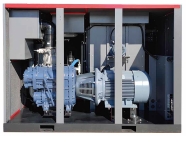 เครื่องอัดอากาศแบบสกรูโรตารี แบบ TWO-STAGE PM  Variable Speed